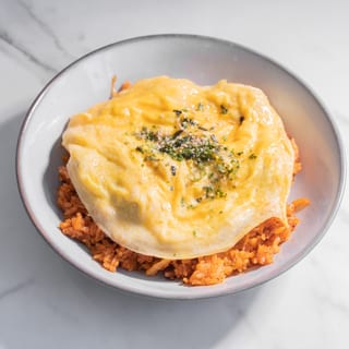 Kimchee Fried Rice Omelette