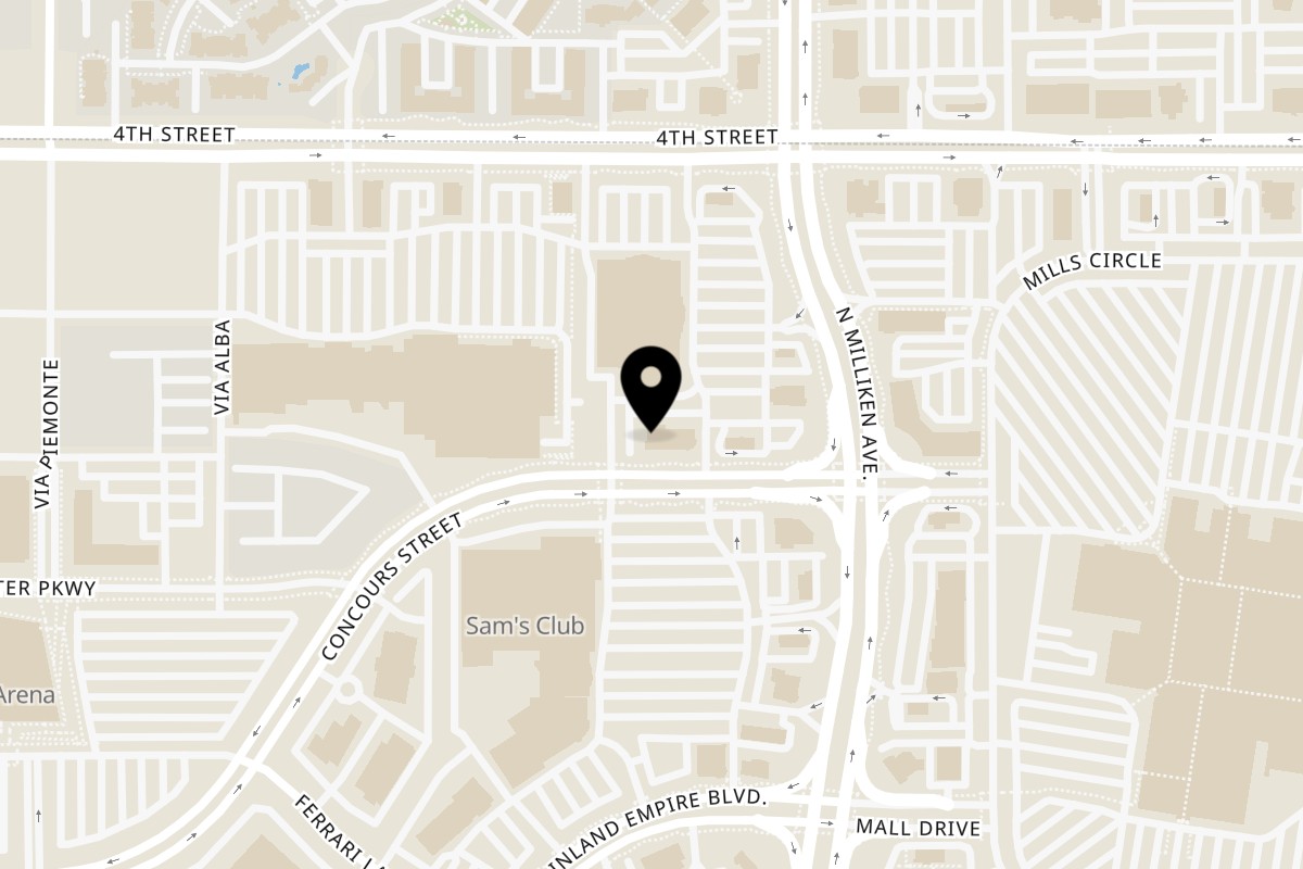 Map showing the location of Take Ur Seat Ontario on 4275 Concours St in Ontario